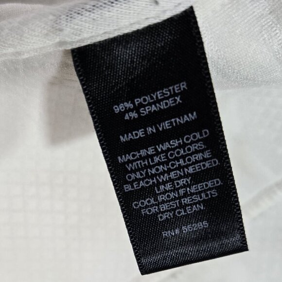 Express Ivory Cream Floral Embossed Moto Zip Cropped Jacket Unique Preppy - Picture 8 of 9